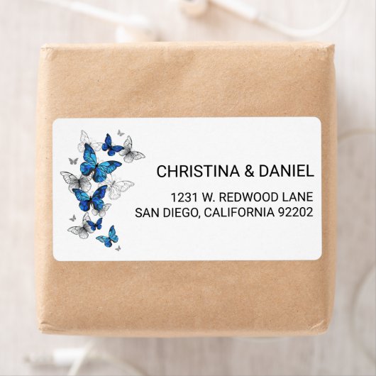 Blue Flying Butterflies Morpho (Insitu)