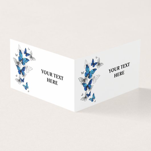 Blue Flying Butterflies Morpho (Vorderseite)