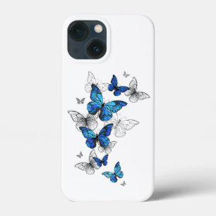 Blue Flying Butterflies Morpho Case-Mate iPhone Hülle