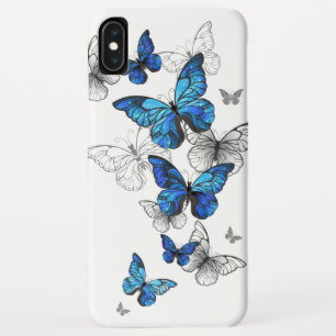 Blue Flying Butterflies Morpho Case-Mate iPhone Hülle