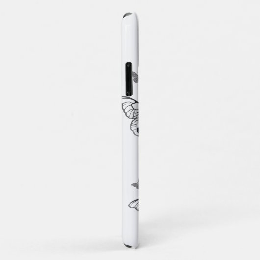 Blue Flying Butterflies Morpho Case-Mate iPhone Hülle (Hinten/Rechts)