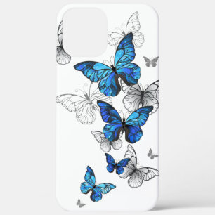 Blue Flying Butterflies Morpho Case-Mate iPhone Hülle