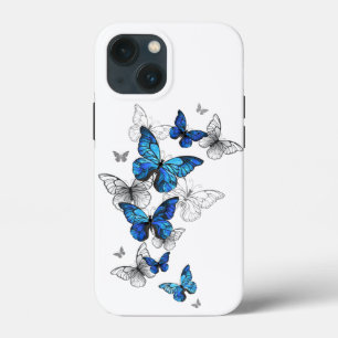Blue Flying Butterflies Morpho Case-Mate iPhone Hülle