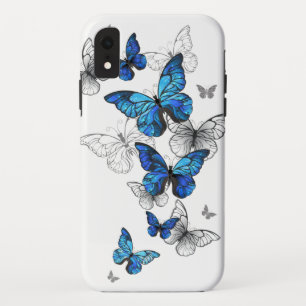 Blue Flying Butterflies Morpho Case-Mate iPhone Hülle