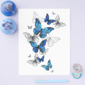 Blue Flying Butterflies Morpho Flyer (Einzeln)