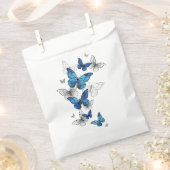 Blue Flying Butterflies Morpho Geschenktütchen (Ausgeschnitten)