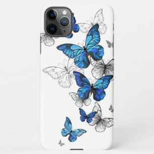 Blue Flying Butterflies Morpho iPhone 11Pro Max Hülle