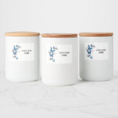 Blue Flying Butterflies Morpho Lebensmitteletikett (Flaschen)