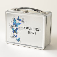 Blue Flying Butterflies Morpho