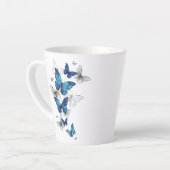 Blue Flying Butterflies Morpho Milchtasse (Linke Ecke)
