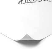 Blue Flying Butterflies Morpho Poster (Ecke)