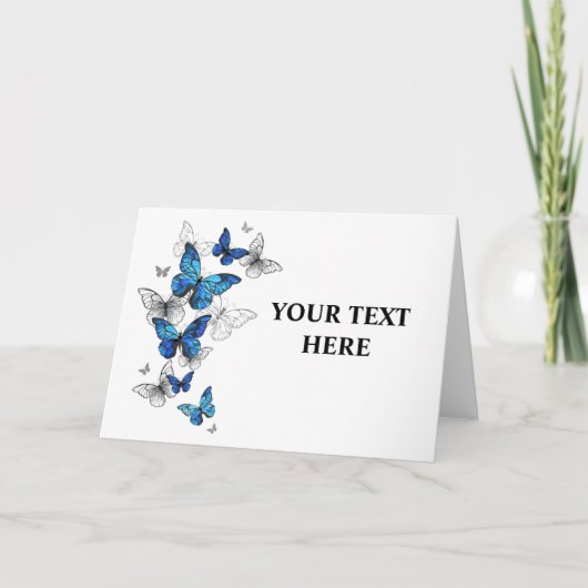 Blue Flying Butterflies Morpho Programm (Vorderseite)