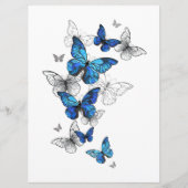 Blue Flying Butterflies Morpho Programm (Vorderseite)