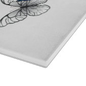 Blue Flying Butterflies Morpho Schneidebrett (Ecke)