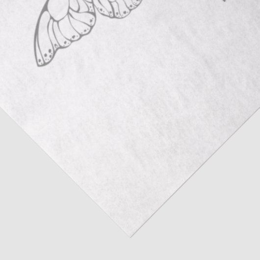 Blue Flying Butterflies Morpho Seidenpapier (Ausschnitt)