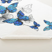 Blue Flying Butterflies Morpho Sherpadecke (3/4)