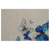 Blue Flying Butterflies Morpho Stoff (Fat Quarter (45,7 x 55,9 cm))