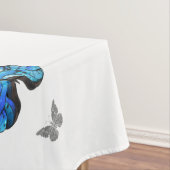 Blue Flying Butterflies Morpho Tischdecke (Beispiel)