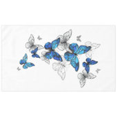 Blue Flying Butterflies Morpho Tischdecke (Vorderseite (Horizontal))