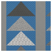 Blue "Flying Gese" Patchwork-Look Stoff (Nahaufnahme)