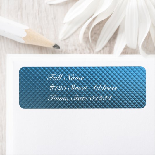 Blue Foil Mailing Labels (Insitu)