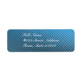 Blue Foil Mailing Labels (Vorne)