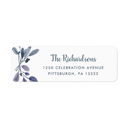 Blue Foliage auf White (Vorne)