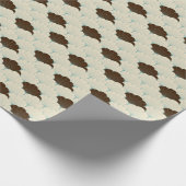 Blue Foliage Geschenkpapier (Ecke)