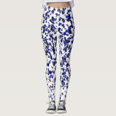 Blue Foliage Leggings (Vorderseite)