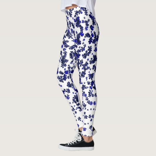 Blue Foliage Leggings (Links)