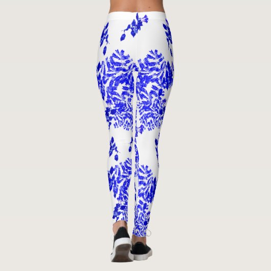 Blue Foliage Leggings (Rückseite)