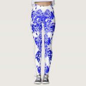 Blue Foliage Leggings (Vorderseite)