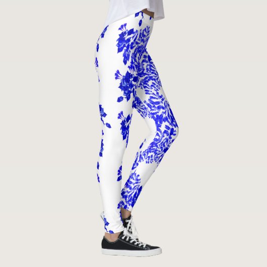 Blue Foliage Leggings (Rechts)