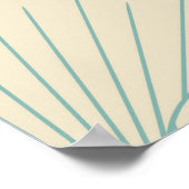 Blue Foliage Poster (Ecke)