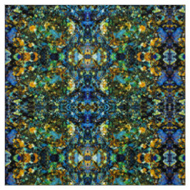 Blue Fools Gold Fabric Stoff