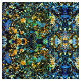 Blue Fools Gold Fabric Stoff