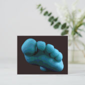 Blue Foot ... Meine 2005 Adobe Fotoshop Art Postkarte (Stehend Vorderseite)