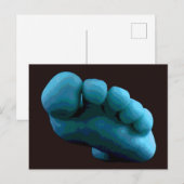 Blue Foot ... Meine 2005 Adobe Fotoshop Art Postkarte (Vorne/Hinten)
