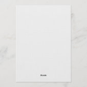 Blue Football Baby Shower Einladung (Rückseite)