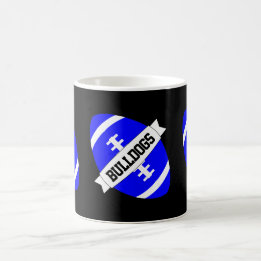 Blue Football Coach oder Fan Custom Team Name Tass Kaffeetasse