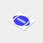 Blue Football Coach's Office Decorative Sports Post-it Klebezettel (angewinkelt)