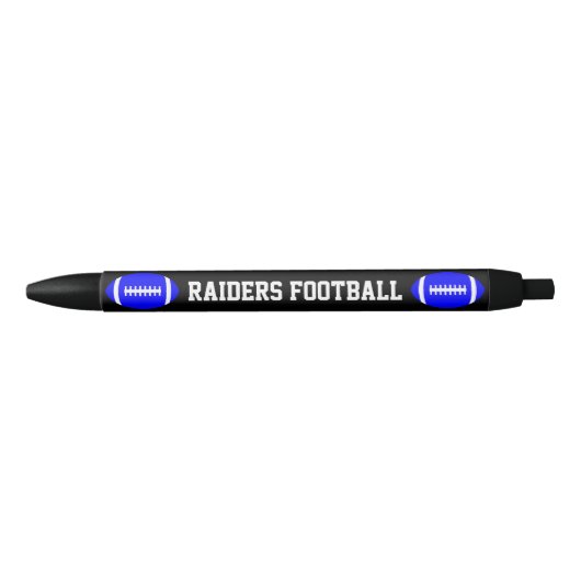 Blue Football Custom Team Name oder Text Coach's P Kugelschreiber (Vorderseite)