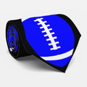 Blue Football Krawatte für Fußballspieler oder Tra (Gerollt)