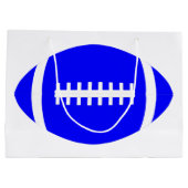Blue Football Player Team Party oder Banquet Sport Große Geschenktüte (Rückseite)
