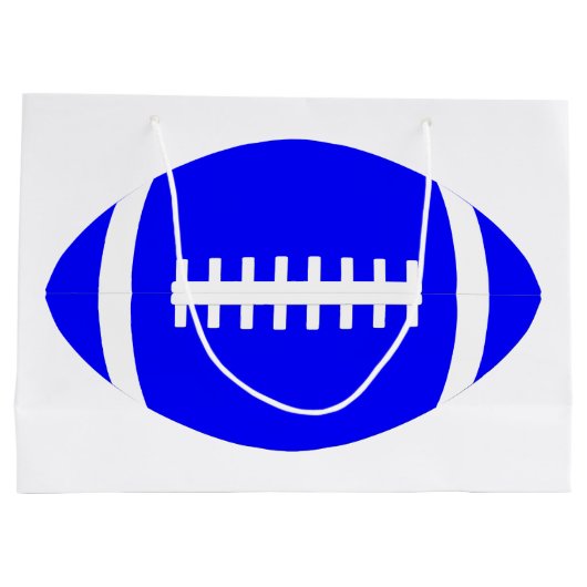 Blue Football Player Team Party oder Banquet Sport Große Geschenktüte (Rückseite)