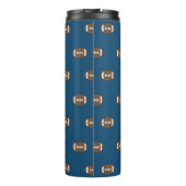 Blue Football Thermal Tumbler Gift Thermosbecher (Rückseite)
