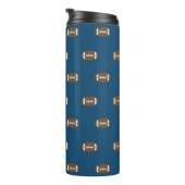 Blue Football Thermal Tumbler Gift Thermosbecher (Nach rechts gedreht)