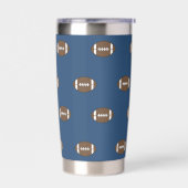 Blue Football Thermal Tumbler Thermobecher (Links)