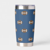 Blue Football Thermal Tumbler Thermobecher (Rückseite)