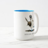 Blue-Footed Bird Affirmations Two-Tone Coffee Tass Zweifarbige Tasse (VorderseiteRechts)